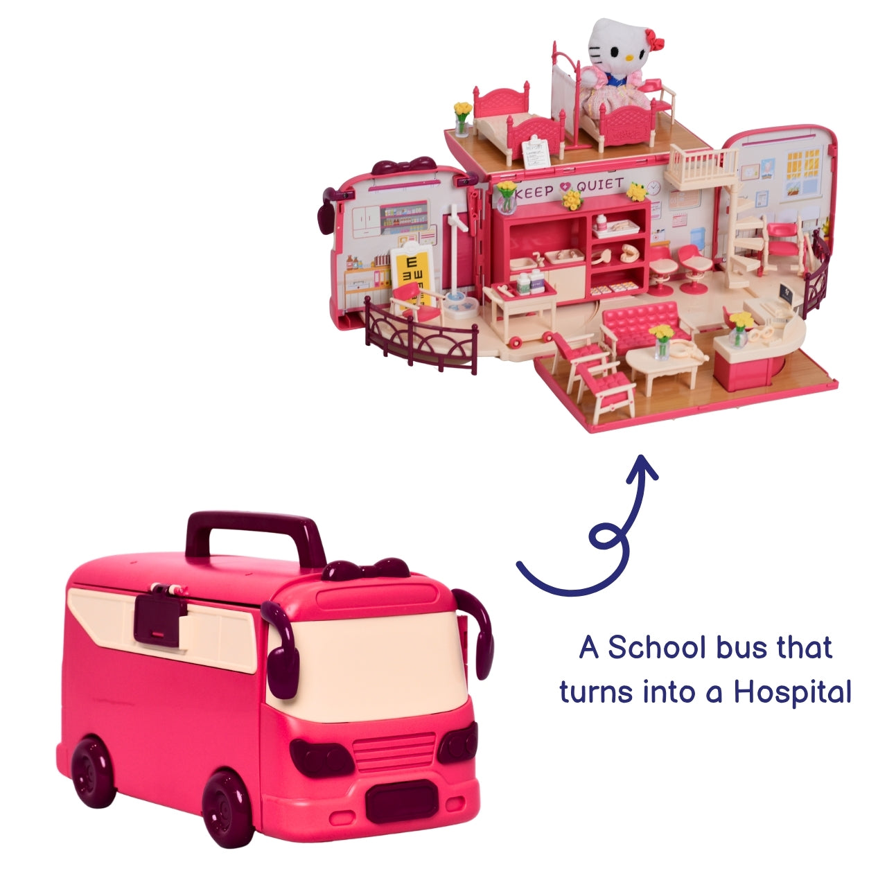 2-in-1 Convertible Ambulance Playset, Ages 3+ Years