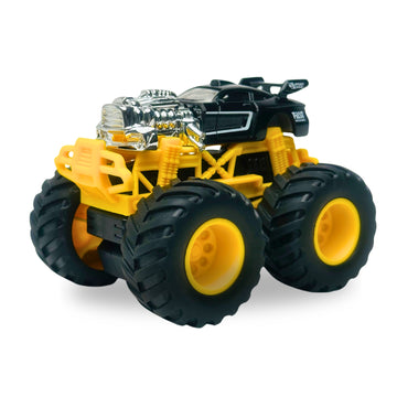 1:64 Die-Cast Off Road Monster Car With Metal Body | Black/Silver/Yellow