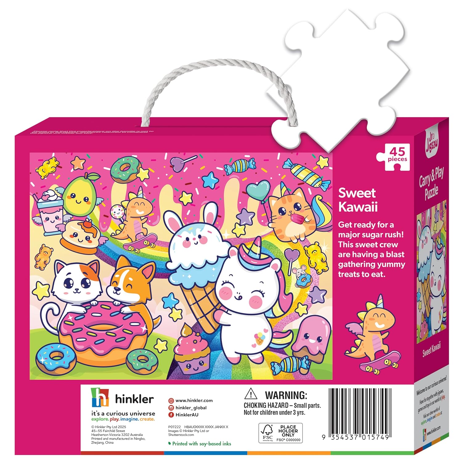 Junior Jigsaw Carry & Play - Sweet Kawaii – Tak Tak Toys Junior Jigsaw Carry & Play - Sweet Kawaii – Tak Tak Toys