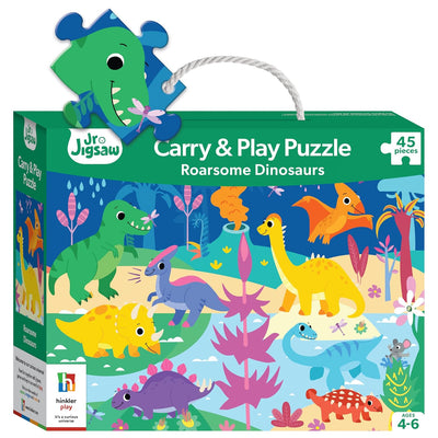 Junior Jigsaw Carry & Play - Roarsome Dinosaurs