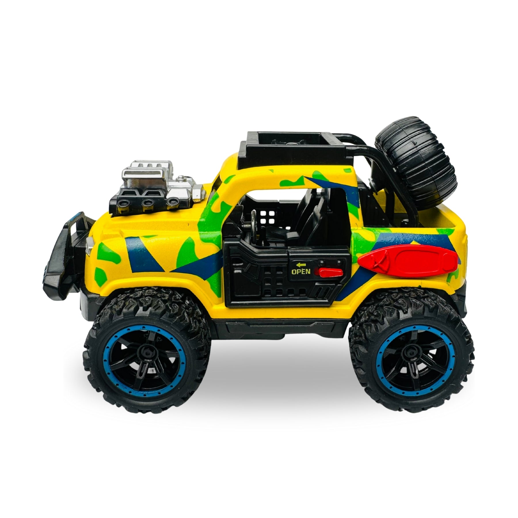 1:32 Die-Cast Off Road Monster Car With Metal Body - 2 Seater | Yellow