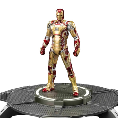Iron Man Mark 42 with Light Up Base Set Action Figure By ZD Toys - 7 Inch | Ages 15+