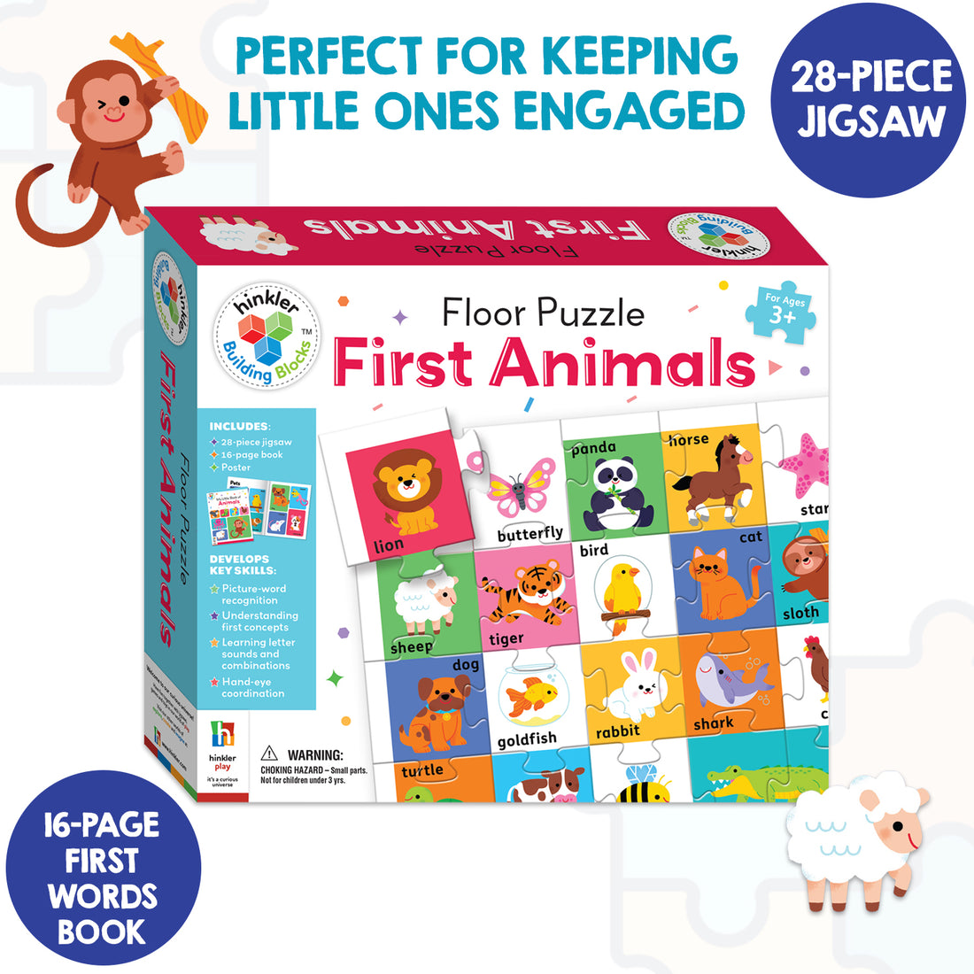 Building Blocks - Floor Puzzle - First Animals