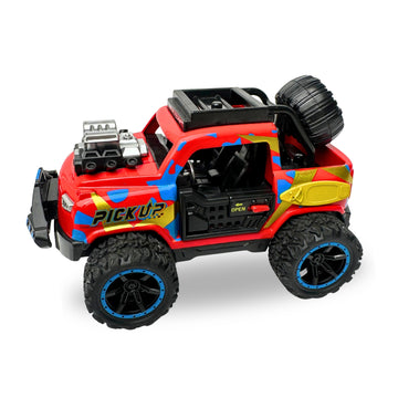 1:32 Die-Cast Off Road Monster Car With Metal Body - 2 Seater | Red