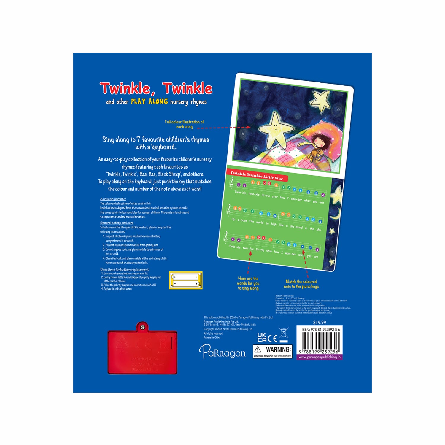 Piano Book -Twinkle Twinkle and Other Play Nursery Rhymes