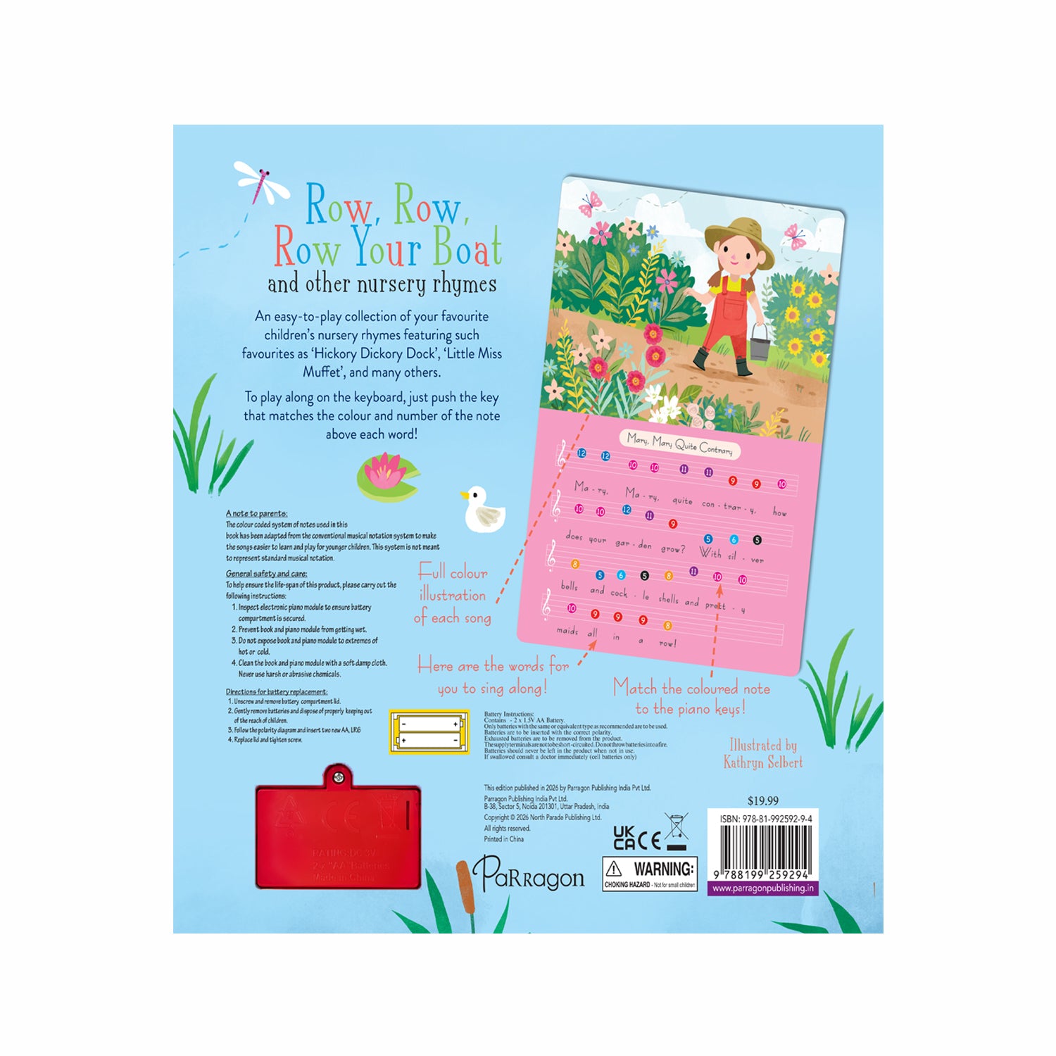 Piano Book - Row, Row, Row Your Boat and Other Nursery Rhymes