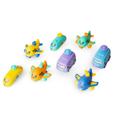 Ready Rollers – the Press-and-Go Cars Set of 8!